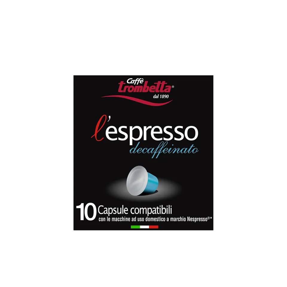caff-trombetta-l-espresso-decaffeinato-80-capsule-compatibili-nespresso image 1