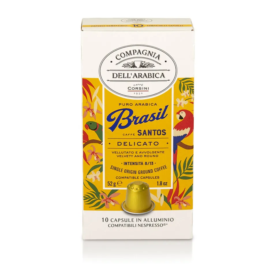 caff-corsini-brasil-100-arabica-capsule-alluminio-compatibili-nespresso-10-capsu image 1