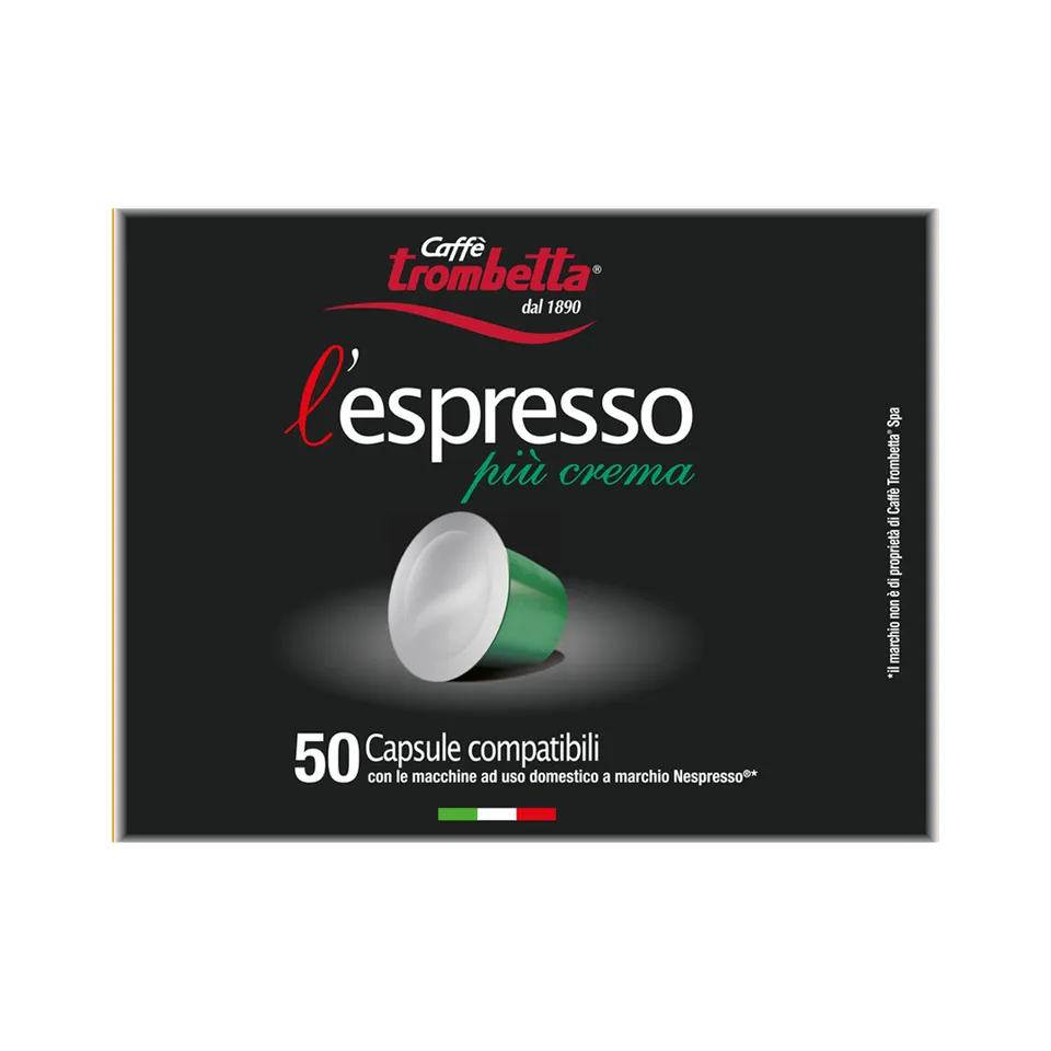 caff-trombetta-l-espresso-pi-crema-3-confezioni-da-50-capsule-150-capsule image 1