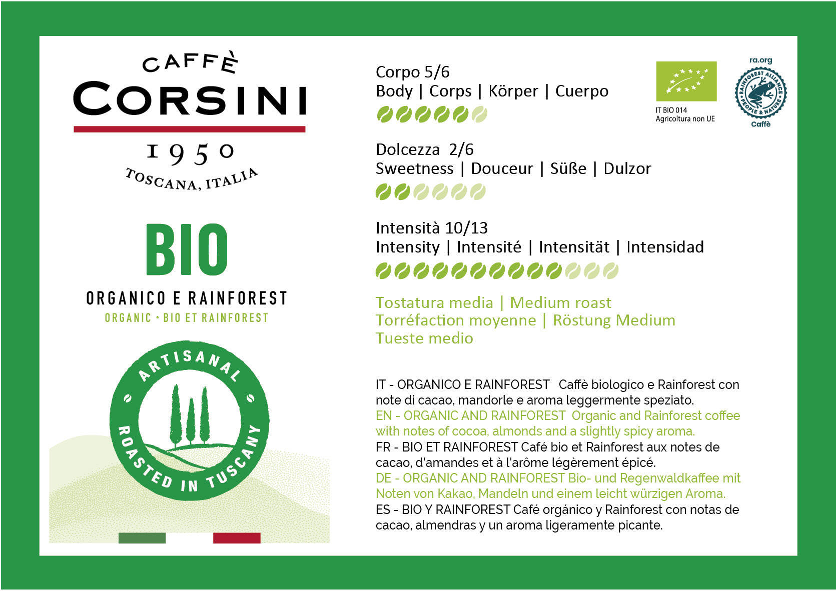 caff-corsini-caff-biologico-e-rainforest-macinato-bio-250-g image 2