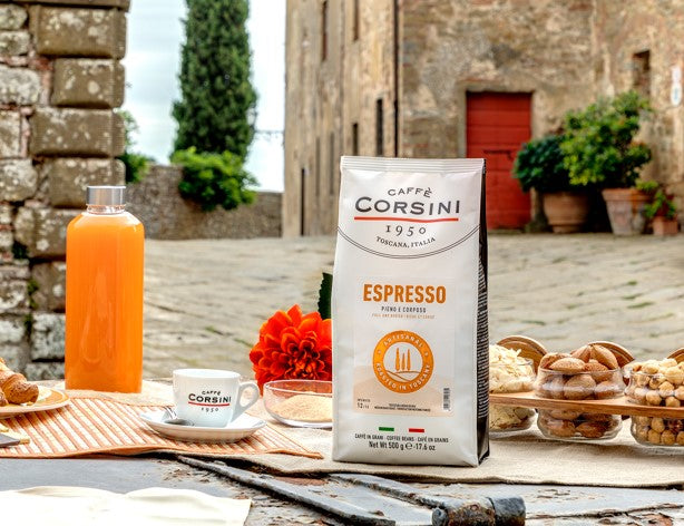 caff-corsini-espresso-miscela-arabica-e-robusta-in-grani-500g-cartone-da-15 image 1