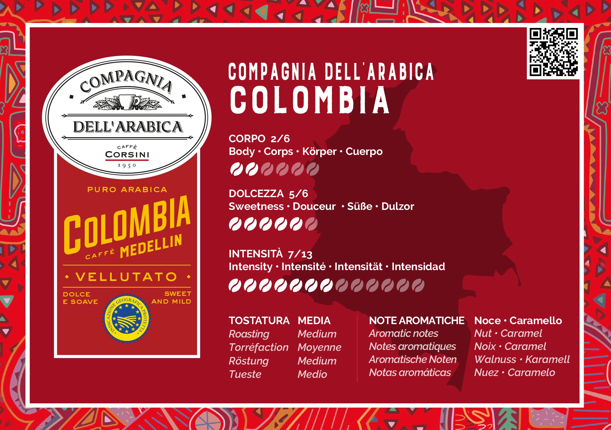 caff-corsini-colombia-100-arabica-igp-10-capsule-alluminio-compatibili-nespresso image 2