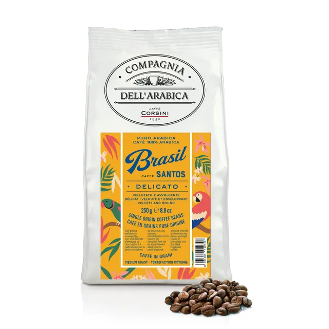 caff-corsini-brasil-santos-caff-in-grani-100-arabica-250g image 1