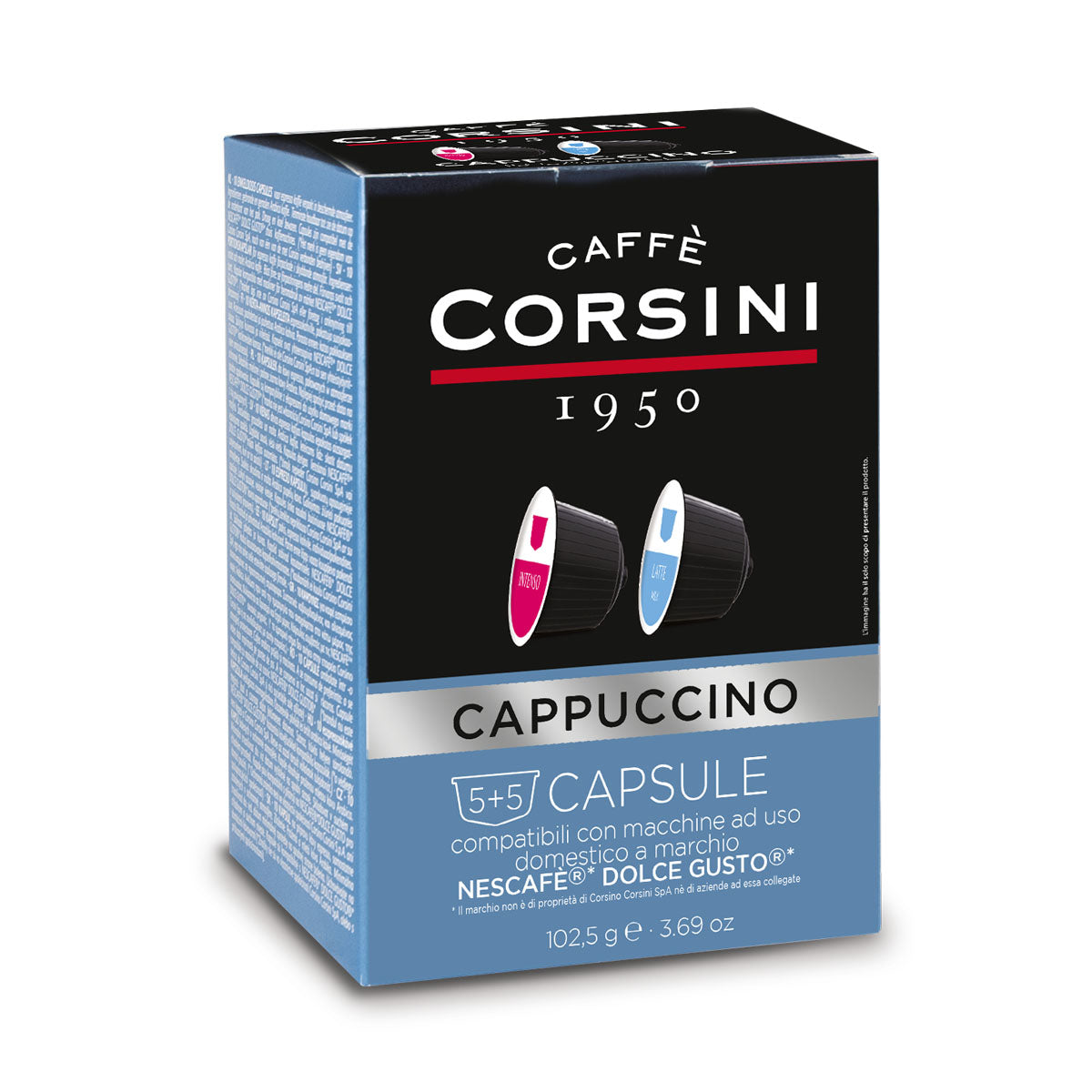 caff-corsini-cappuccino-capsule-compatibili-dolce-gusto-10-pezzi-cartone-da-10 image 1