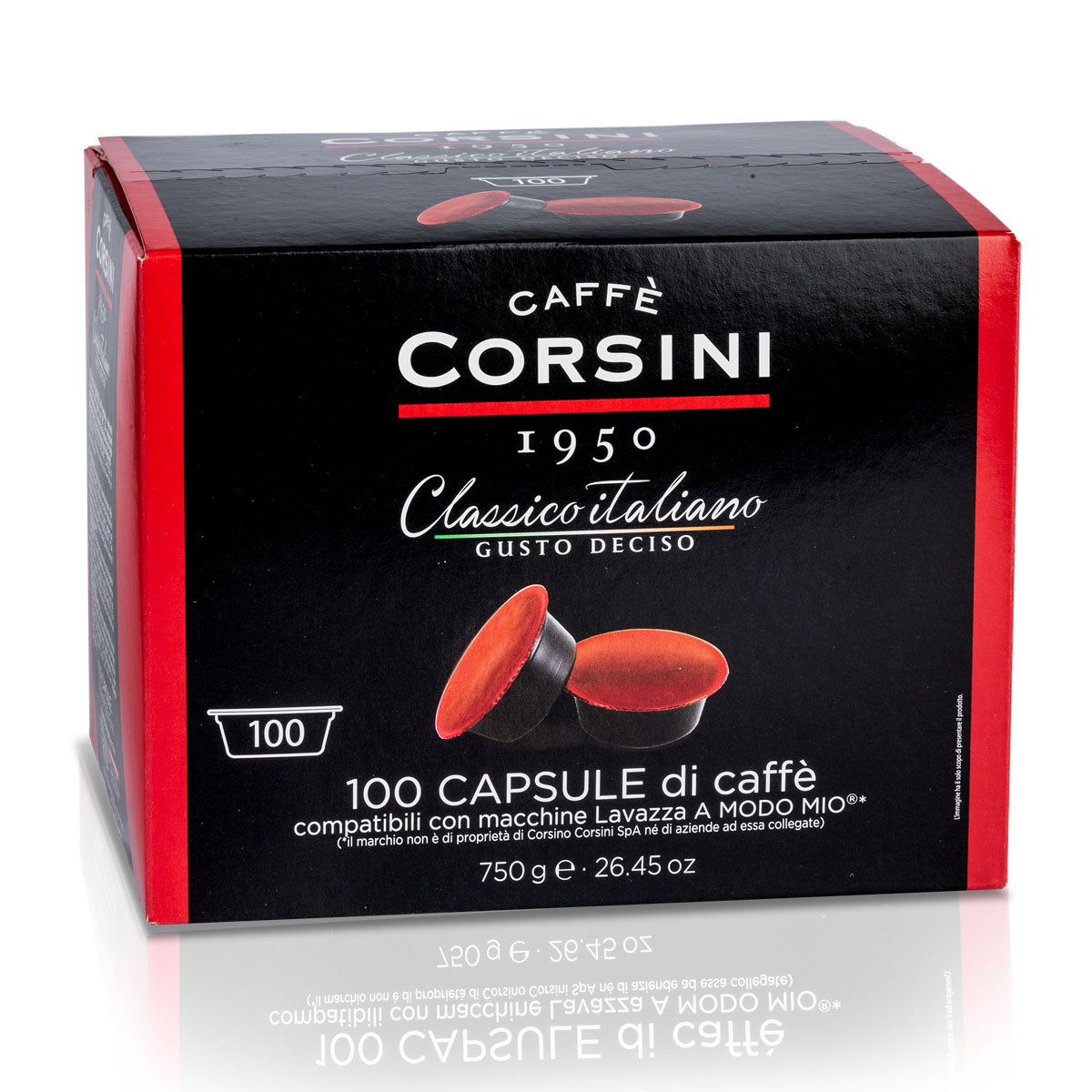 caff-corsini-classico-italiano-deciso-100-capsule-compatibili-lavazza-a-modo-mio image 1