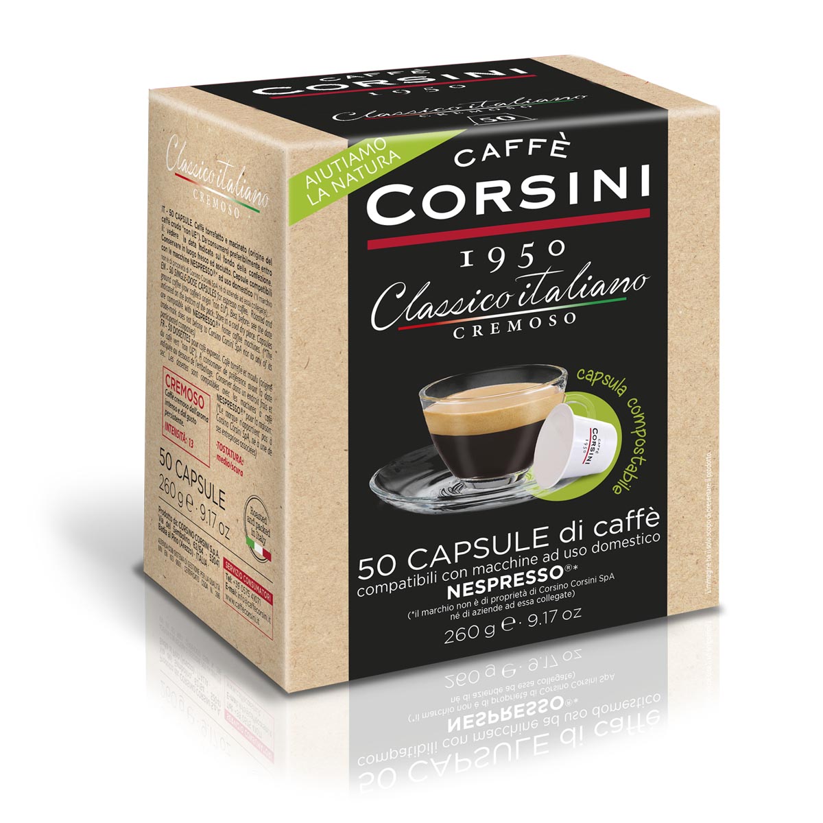 caff-corsini-classico-italiano-cremoso-50-capsule-compostabili-compatibili-nespr-2 image 1
