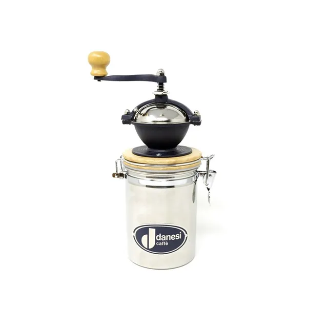 danesi-caff-barattolo-inox-con-macinino-26-x-11-5-x-11-5-cm image 1