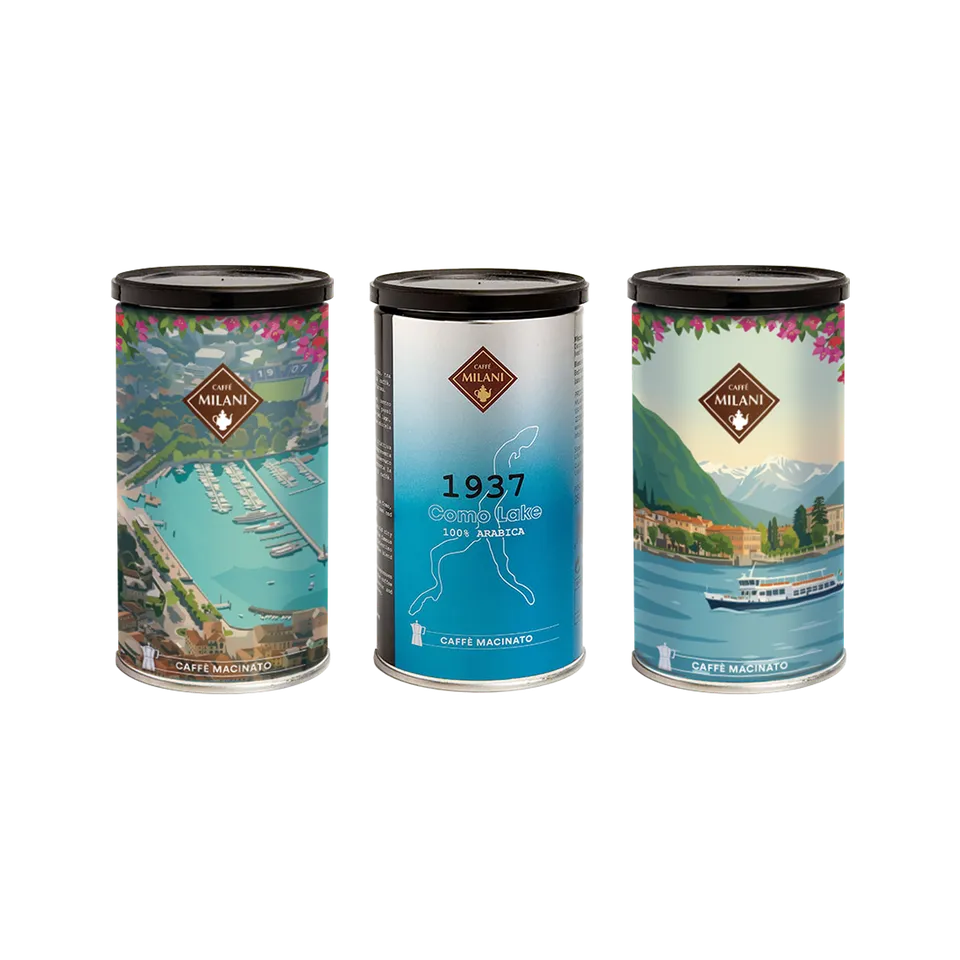 caff-milani-kit-lake-como-coffee-3x-caff-macinato image 1