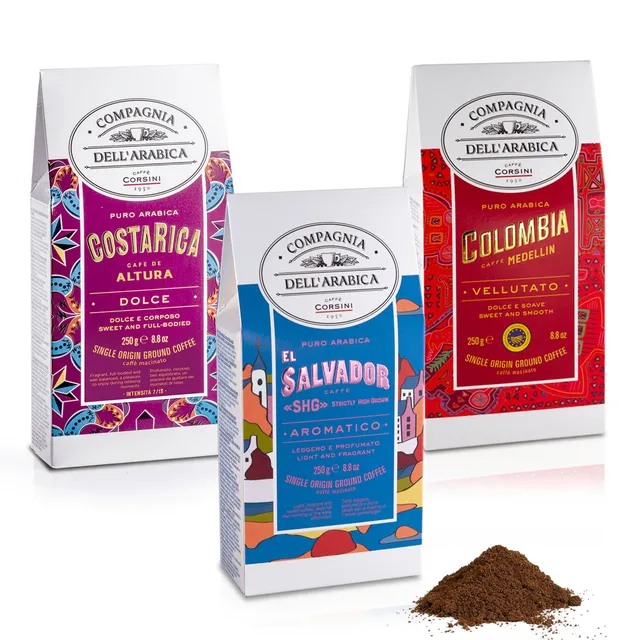 caff-corsini-profumi-e-aromi-dal-centro-america-caff-macinato-3-x-250g-costa-ric image 1