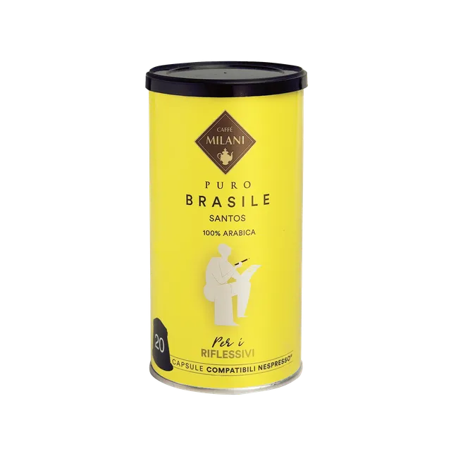 caff-milani-brasile-monorigine-100-arabica-santos-in-capsule-compatibili image 1