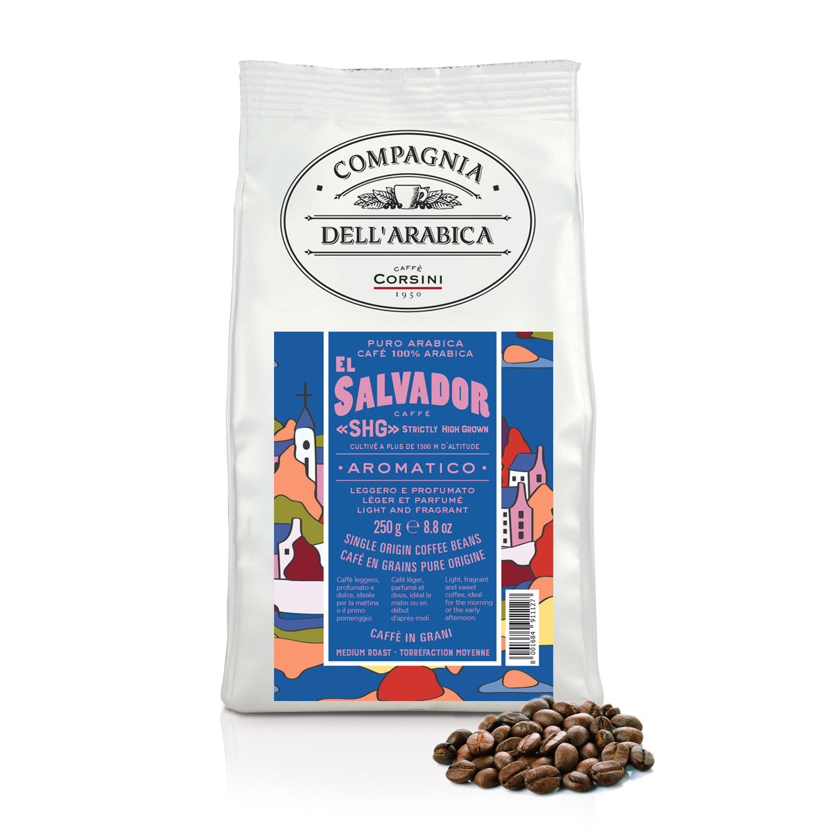 caff-corsini-el-salvador-100-arabica-caff-in-grani-250g image 1