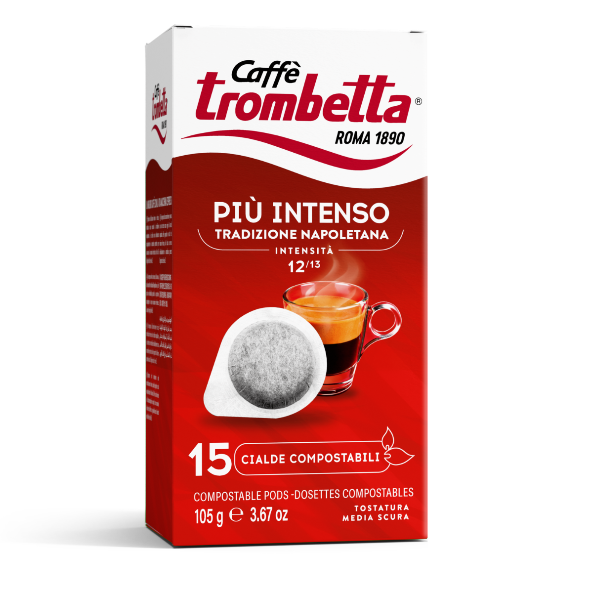caff-trombetta-pi-intenso-180-cialde-ese-compostabili image 2