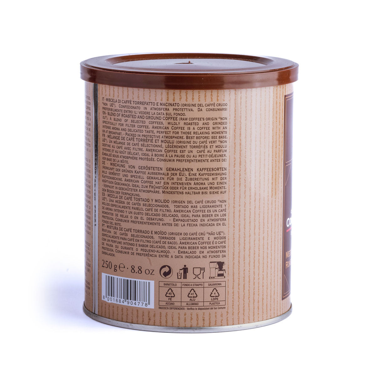 caff-corsini-american-coffee-caff-filtro-macinato-lattina-250g-cartone-da-12 image 2