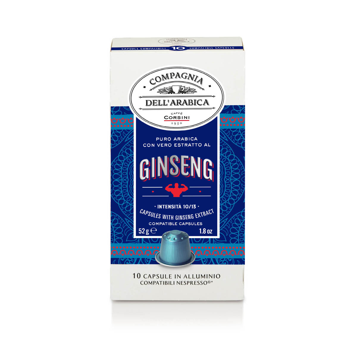 caff-corsini-ginseng-100-arabica-10-capsule-compatibili-nespresso image 1
