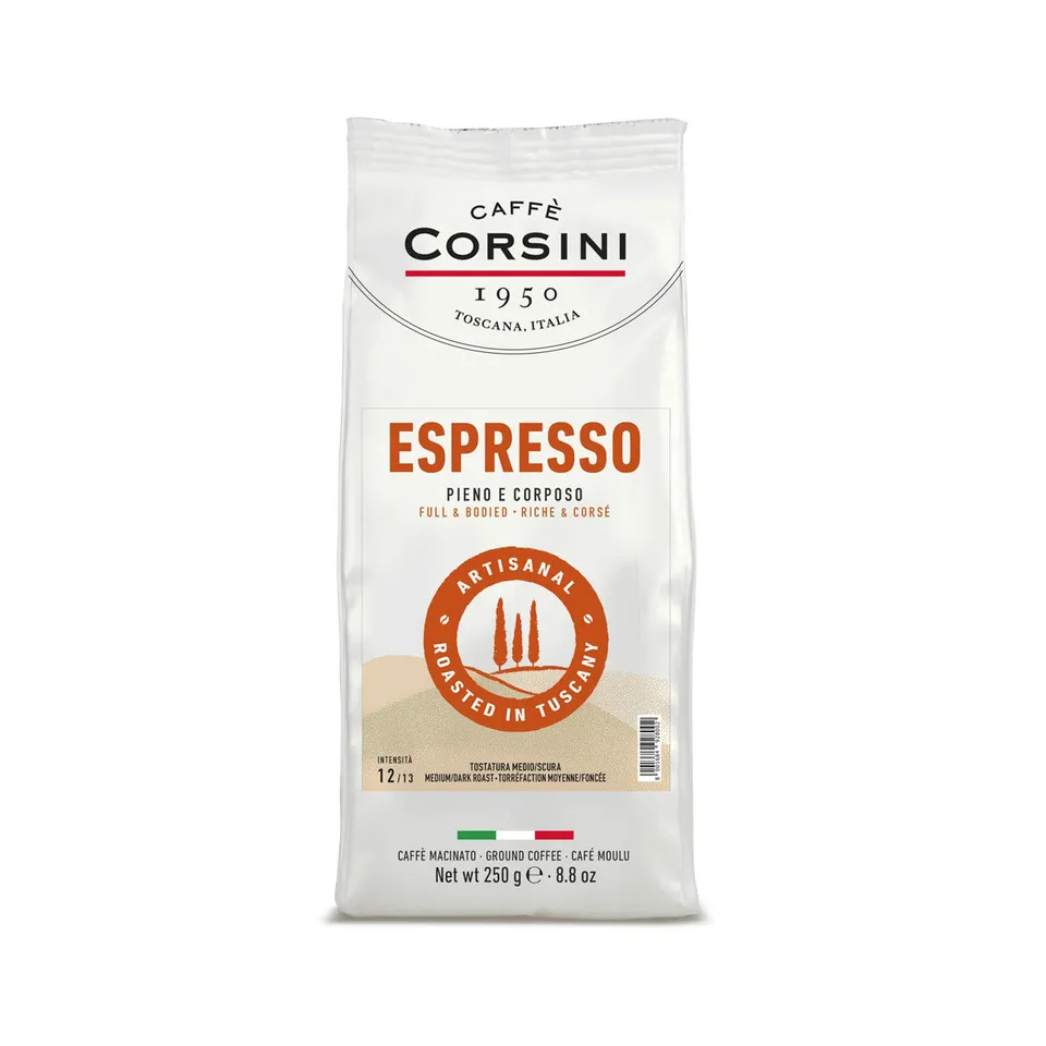 caff-corsini-espresso-miscela-arabica-e-robusta-caff-macinato-250g image 1